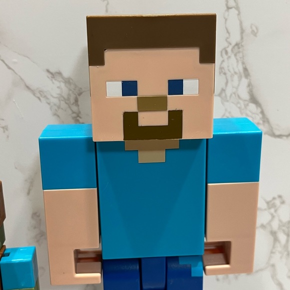 Minecraft Steve and Zombie toys EUC - Picture 7 of 10